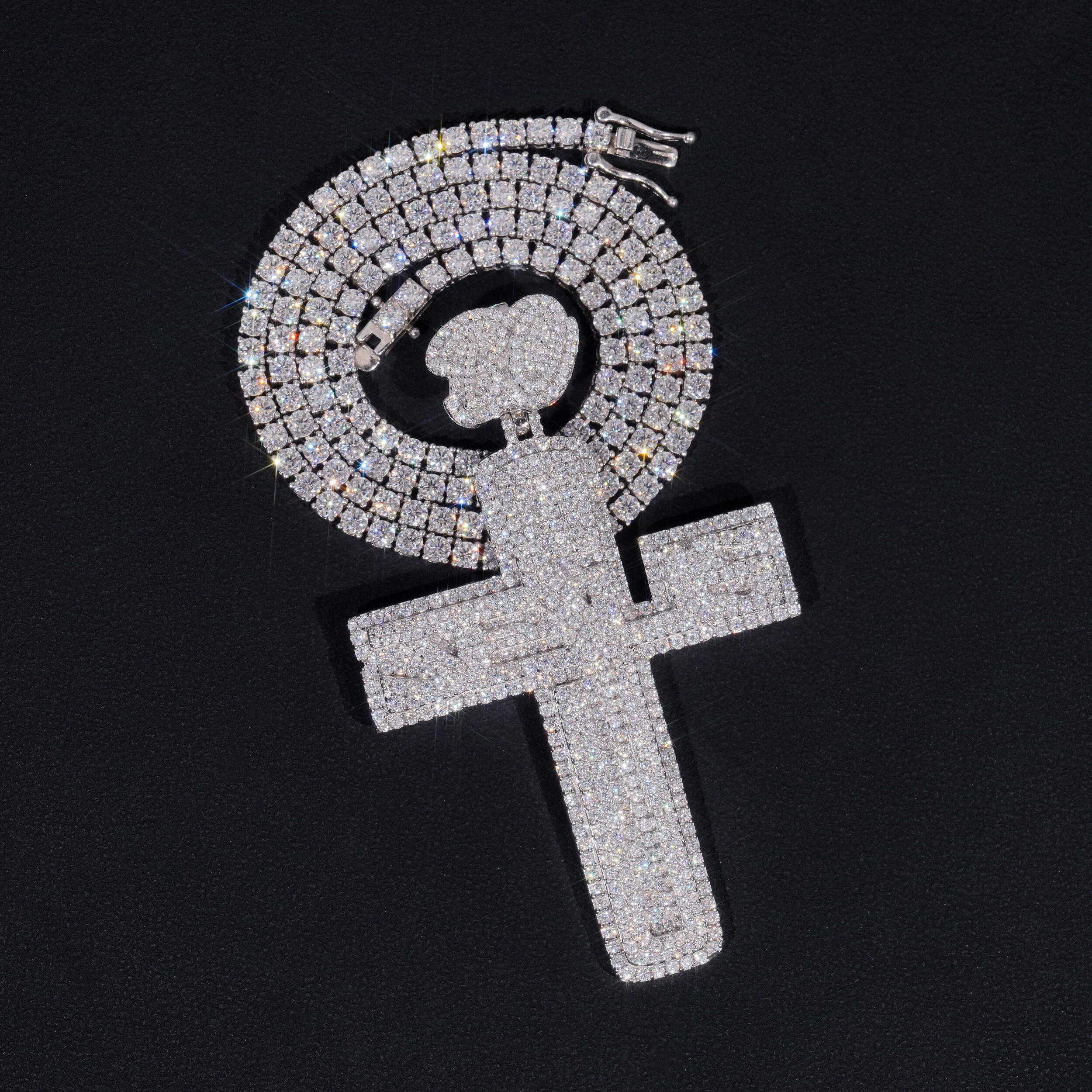 3MM Diamond Tennis Necklace 10K Gold