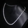 3mm lab grown diamond tennis necklace in 10K gold