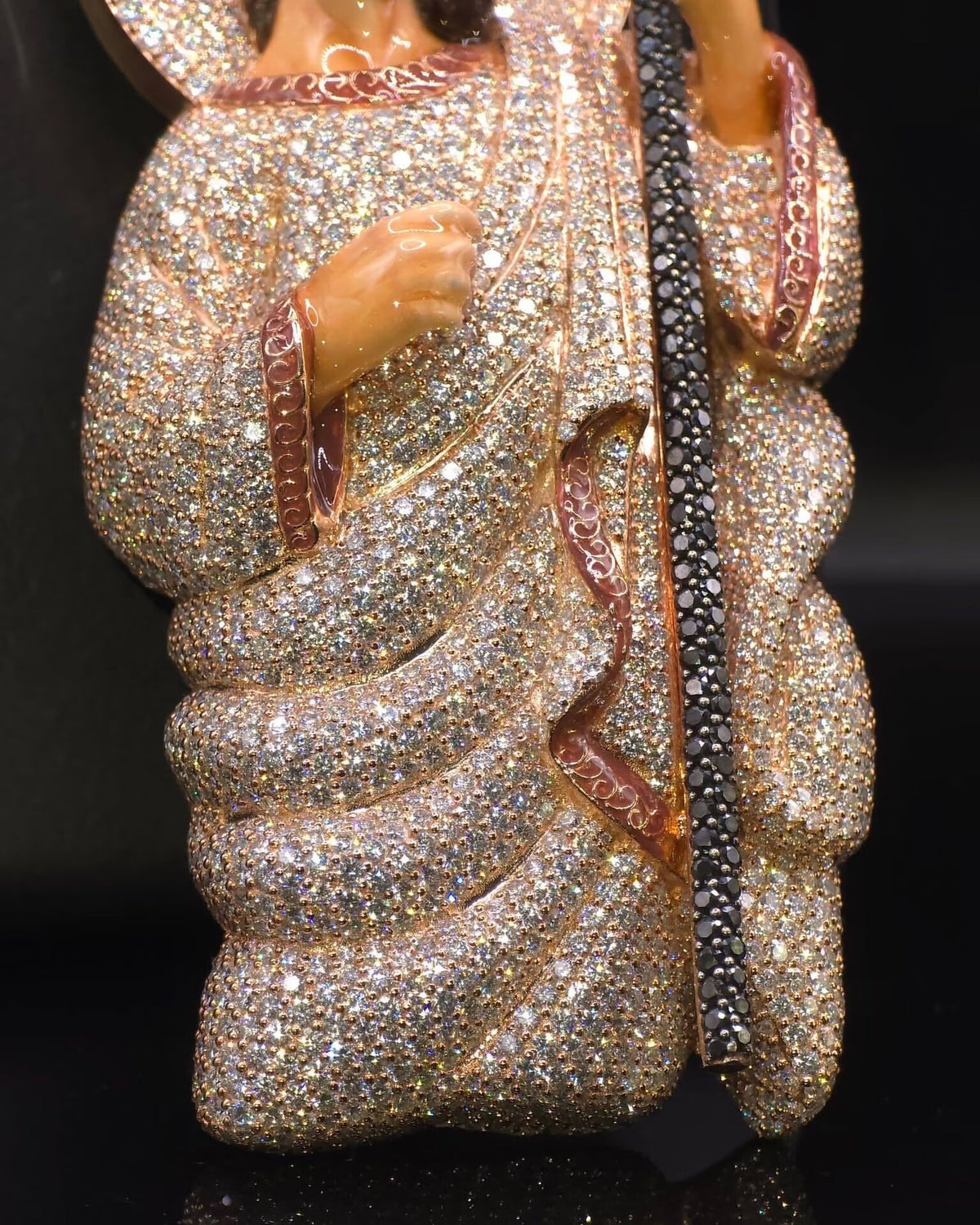 4inch Tall Full Iced Moissanite Diamond Chris Jesus Pendant