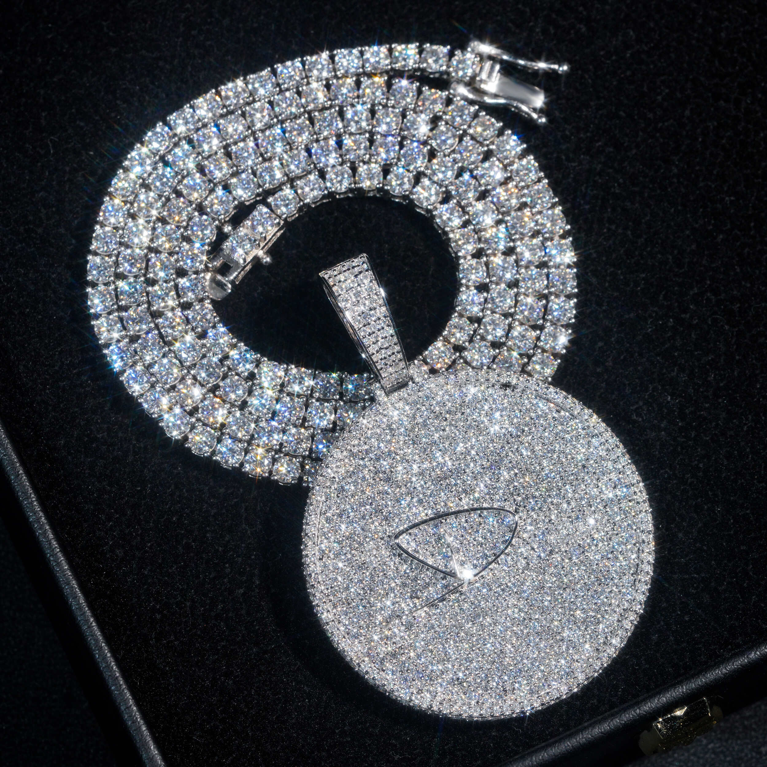 4MM Diamond Tennis Necklace 10K Gold