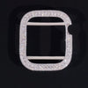 45MM Apple Watch Iwatch Bezel Vvs Moissanite Diamond Solid Silver