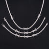 NEW arrival Sterling Silver 925 Wire Link 3MM Tennis Chain And Bracelet