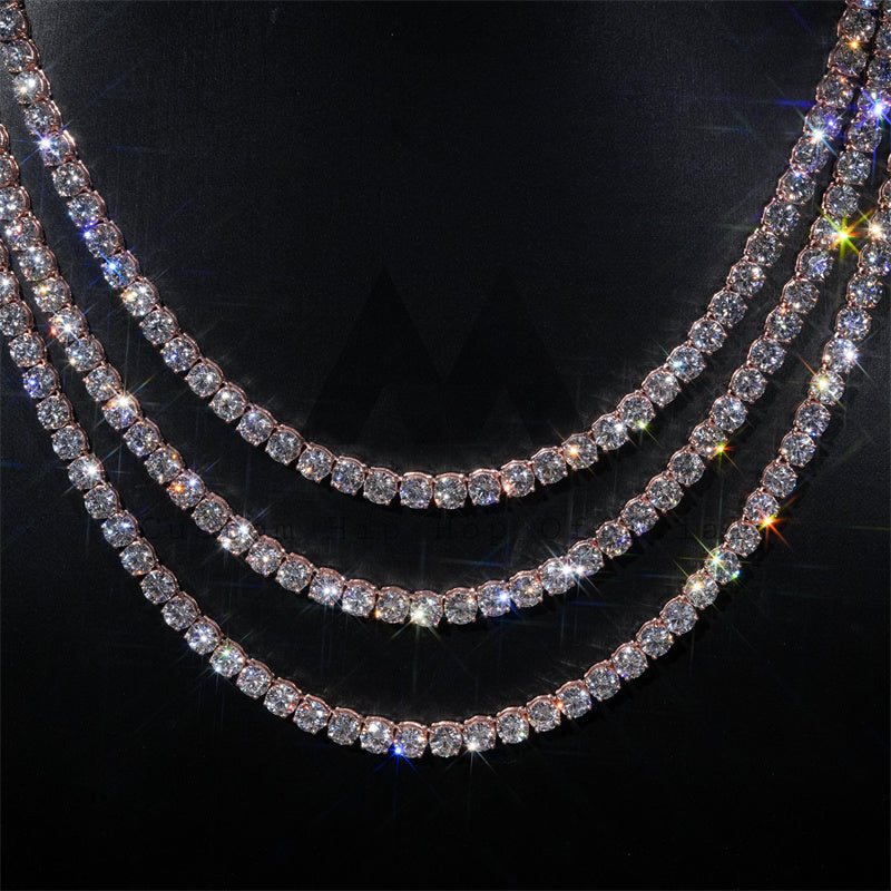 5MM Diamond Tennis Necklace 14K Gold