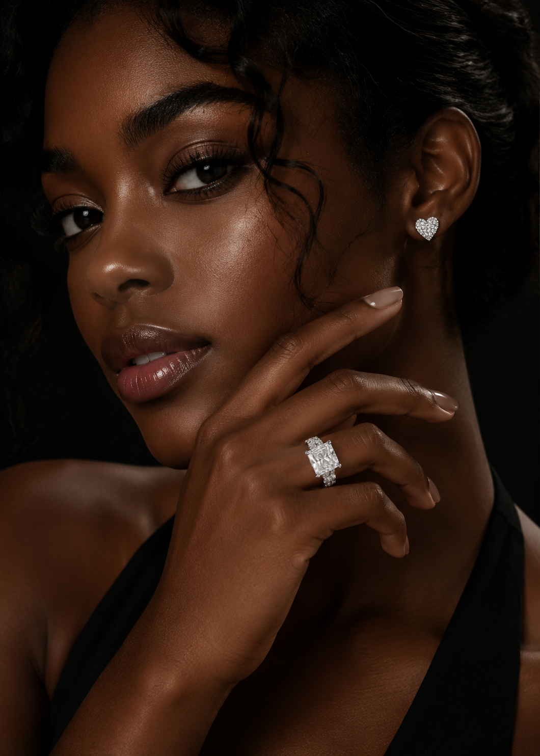 Radiant Cut Fully Iced Women Moissanite Diamond Ring