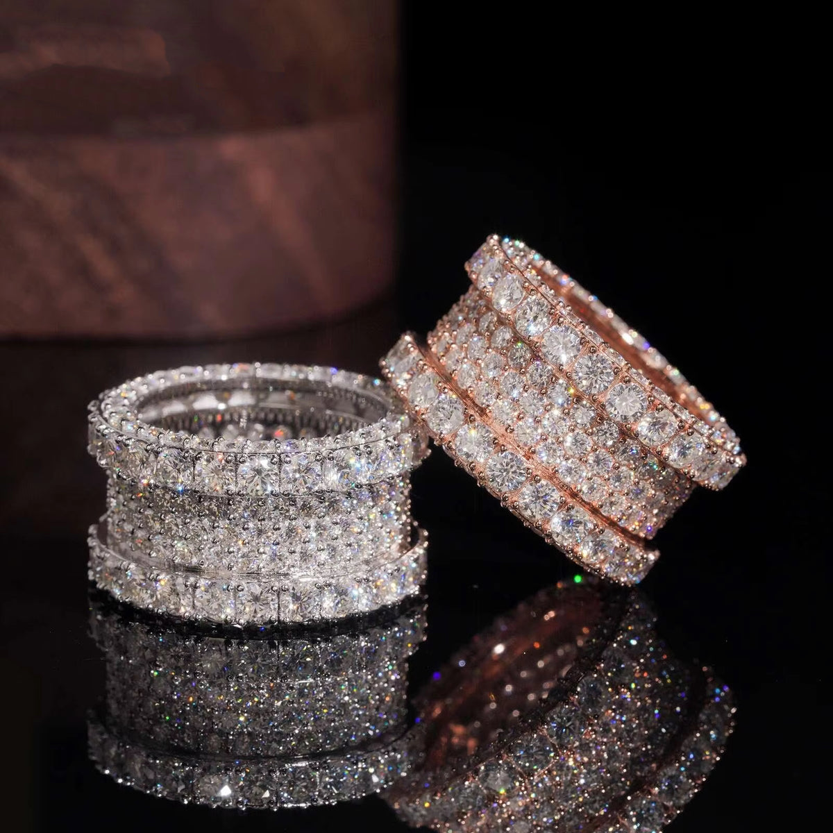 VVS Moissanite Diamond Full Eternity Ring