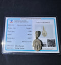 10K Solid Gold Lab Grown Diamond Hamsa Pendant Charm