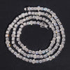 4MM Round Mix Pear Cut Moissanite Diamond Tennis Necklace