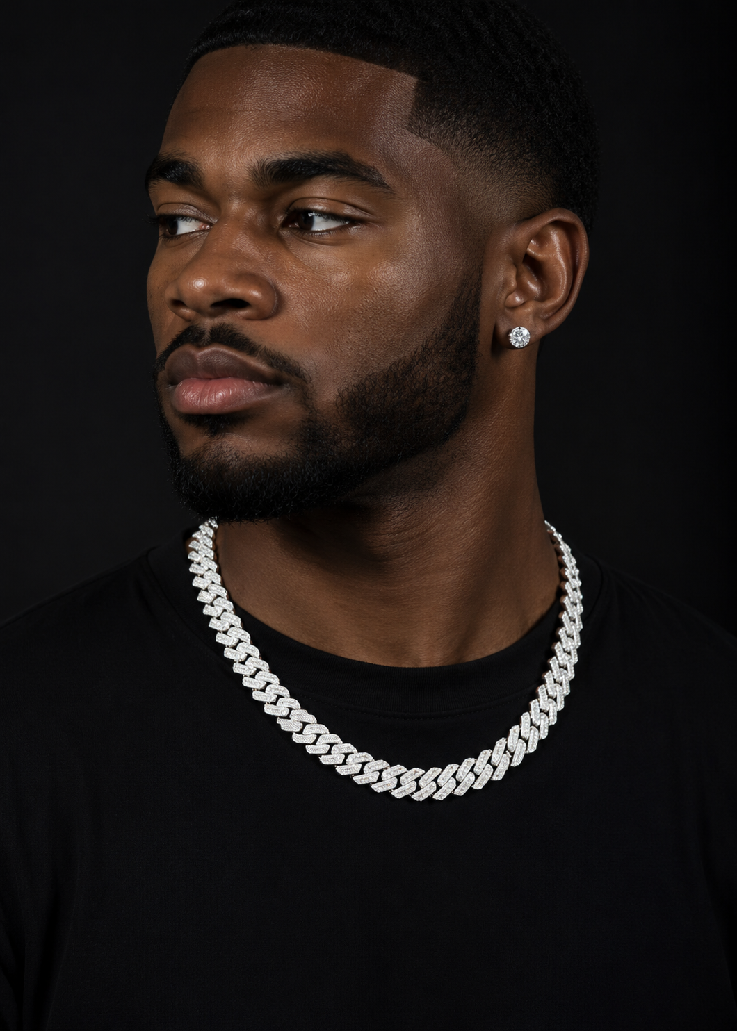 Men's 13mm Iced Out Moissanite Cuban Chain | Hip Hop Jewelry Necklace