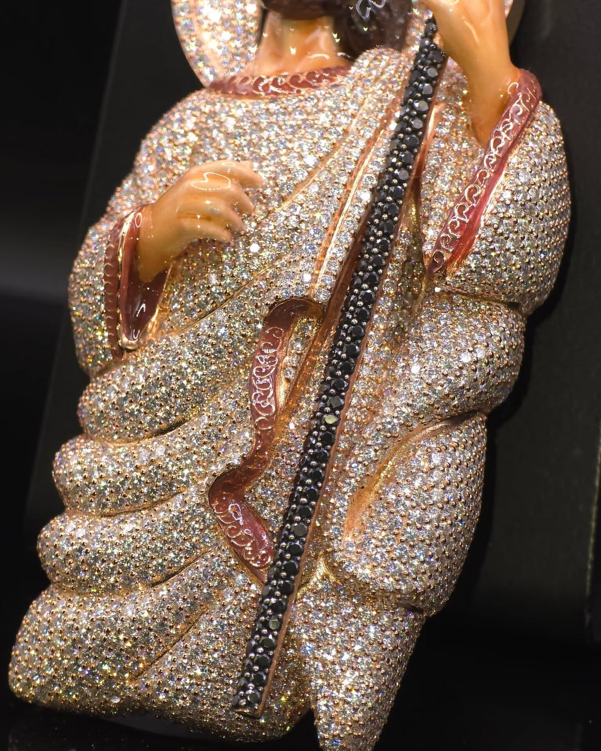 4inch Tall Full Iced Moissanite Diamond Chris Jesus Pendant