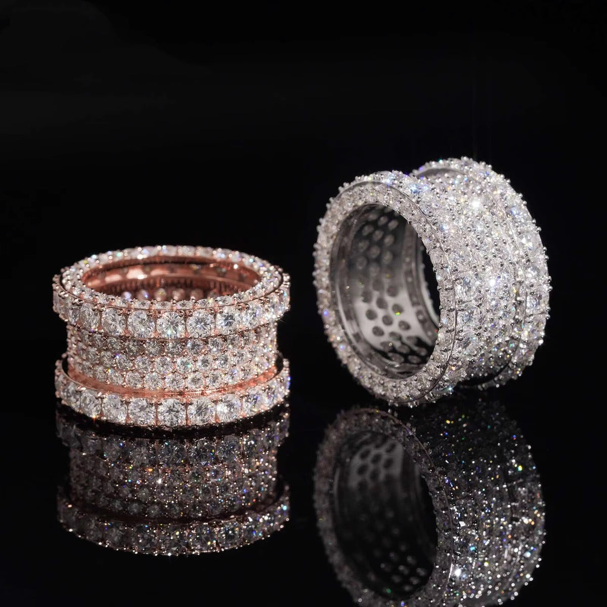 VVS Moissanite Diamond Full Eternity Ring