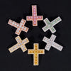 4MM Moissanite Cross Pendant Charm for Tennis Chain - Hip Hop Jewelry