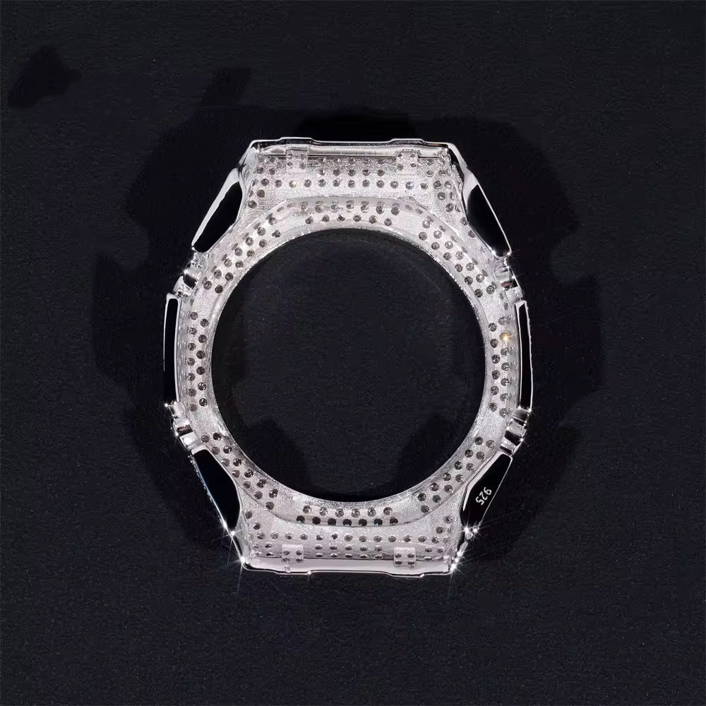 Solid Silver Ga2100 Watch Bezel Vvs Moissanite Diamond Iced Out Watch Accessories