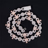 New Arrival 13MM Cross Charm Infinity Link Iced Out VVS Moissanite Hip Hop Chain Jewelry