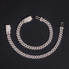 6MM Sterling Silver Lab Grown Diamond Cuban Link Bracelet