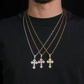 Chrome Heart Style Cross Pendant 1.5inch Moissanite Diamond