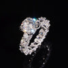 5CT Round Moissanite Diamond Ring For Women