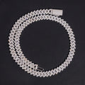 Single Row Moissanite Diamond Cuban Chain 10MM