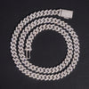Single Row VVS Moissanite Diamond Cuban Chain Necklace 8MM