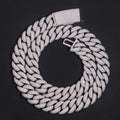 925 Sterling Silver VVS Moissanite Diamond 16MM 5Rows Miami Cuban Link Chain Neckalce