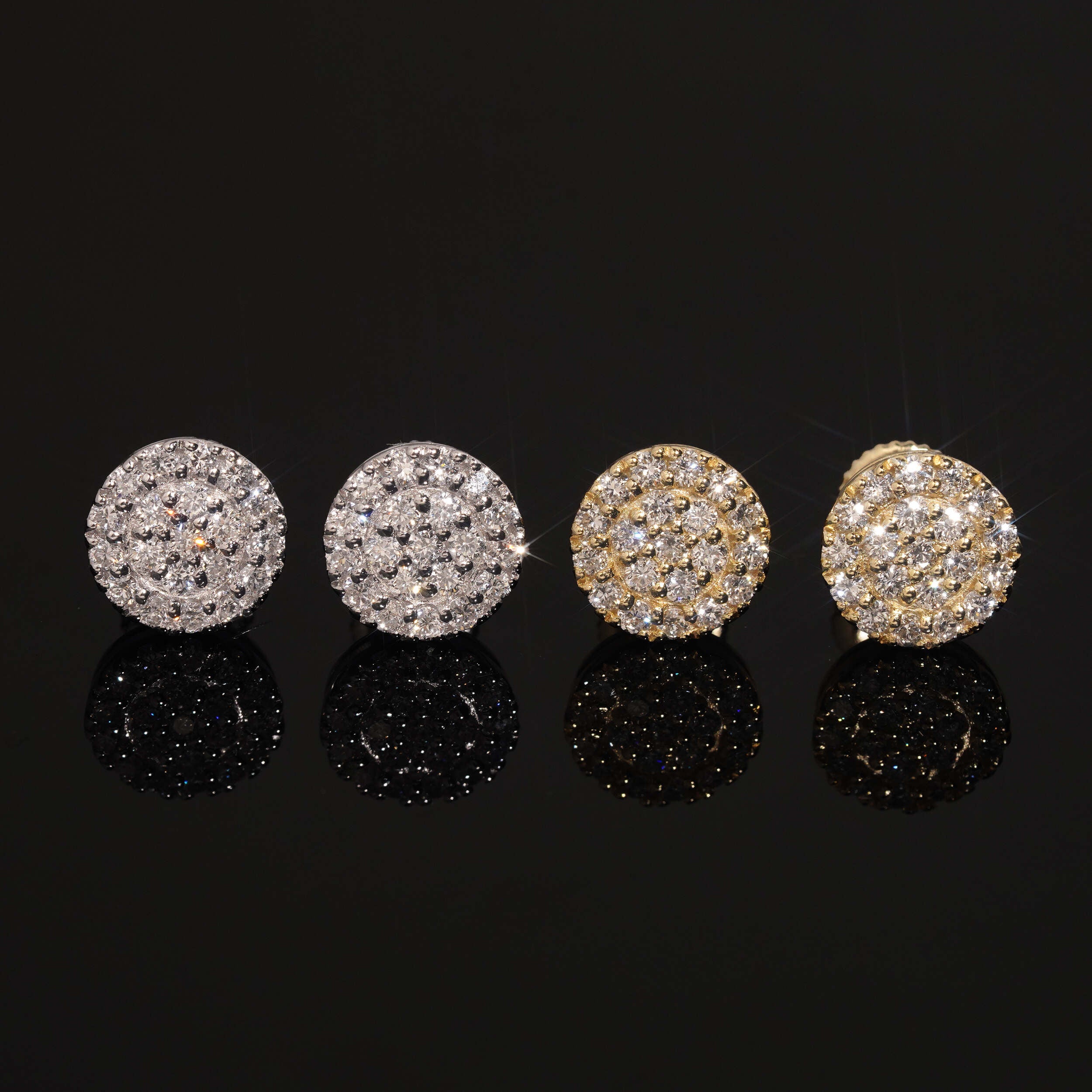 Men Earrings Iced Out VVS Lab Grown Diamond Jewelry