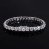 10K Solid White Gold 6MM VVS Moissanite Tennis Bracelet With GRA Report