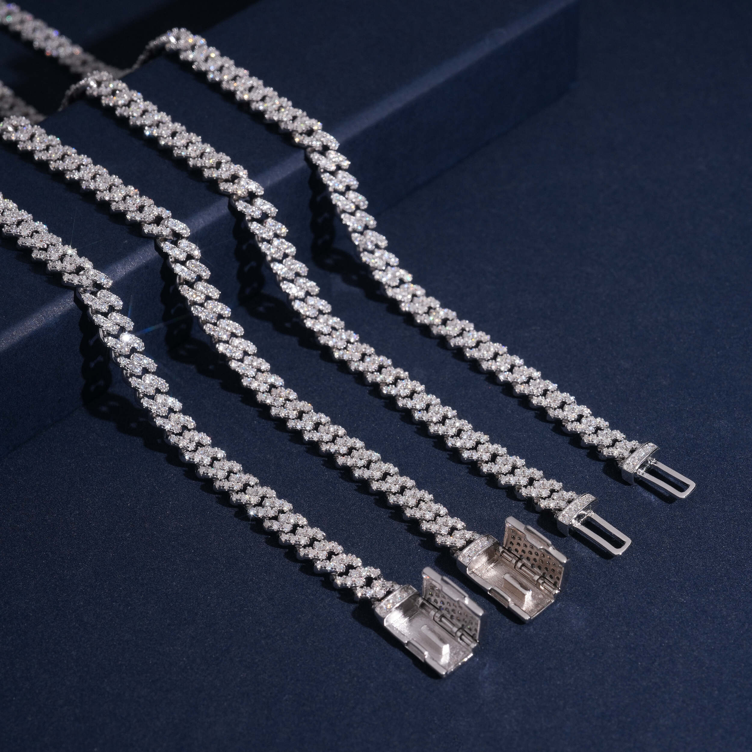 VVS Moissanite Diamond Cuban Chain Brass 6MM