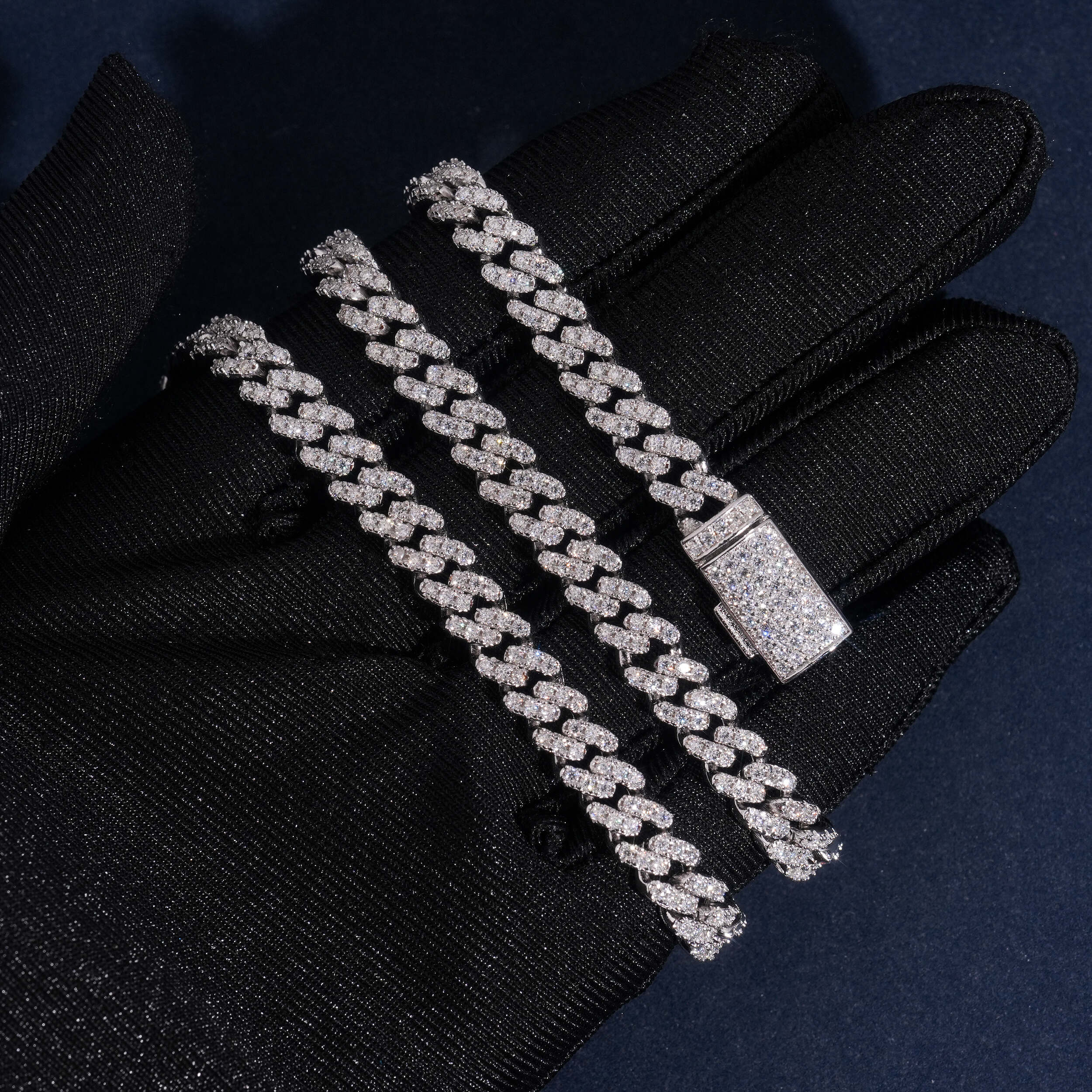 VVS Moissanite Diamond Cuban Chain Brass 6MM