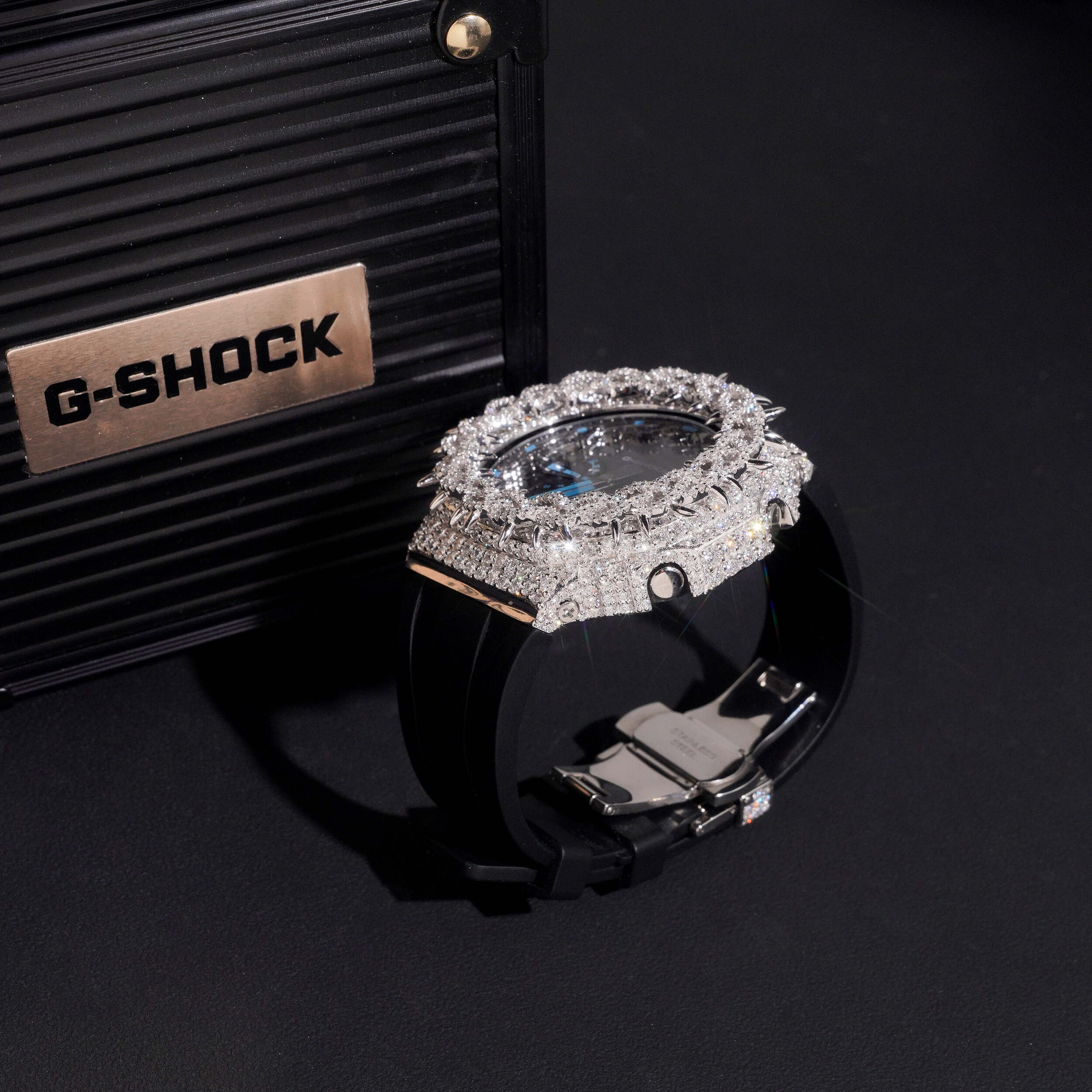 Custom Made VVS Lab Grown Diamond G Shock Watch Iced Out