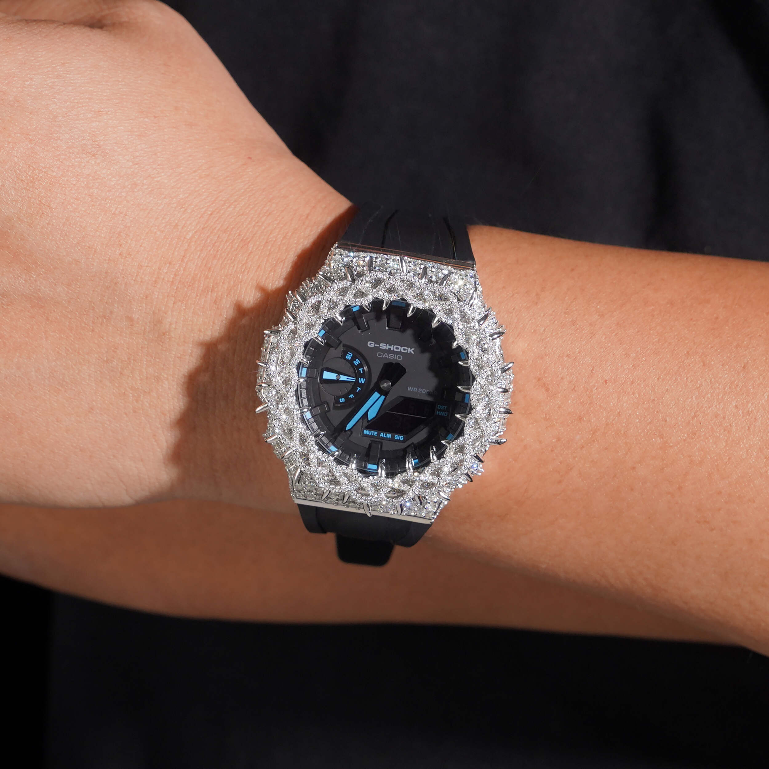 Custom Made VVS Lab Grown Diamond G Shock Watch Iced Out