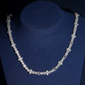 925 Silver 5MM Tennis Chain Necklace Fancy Cut Moissanite
