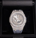 Moissanite Diamond G Shock Watch GA2100 Gray Band