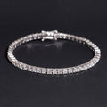 Lab Diamond Tennis Bracelet Solid Silver 3MM