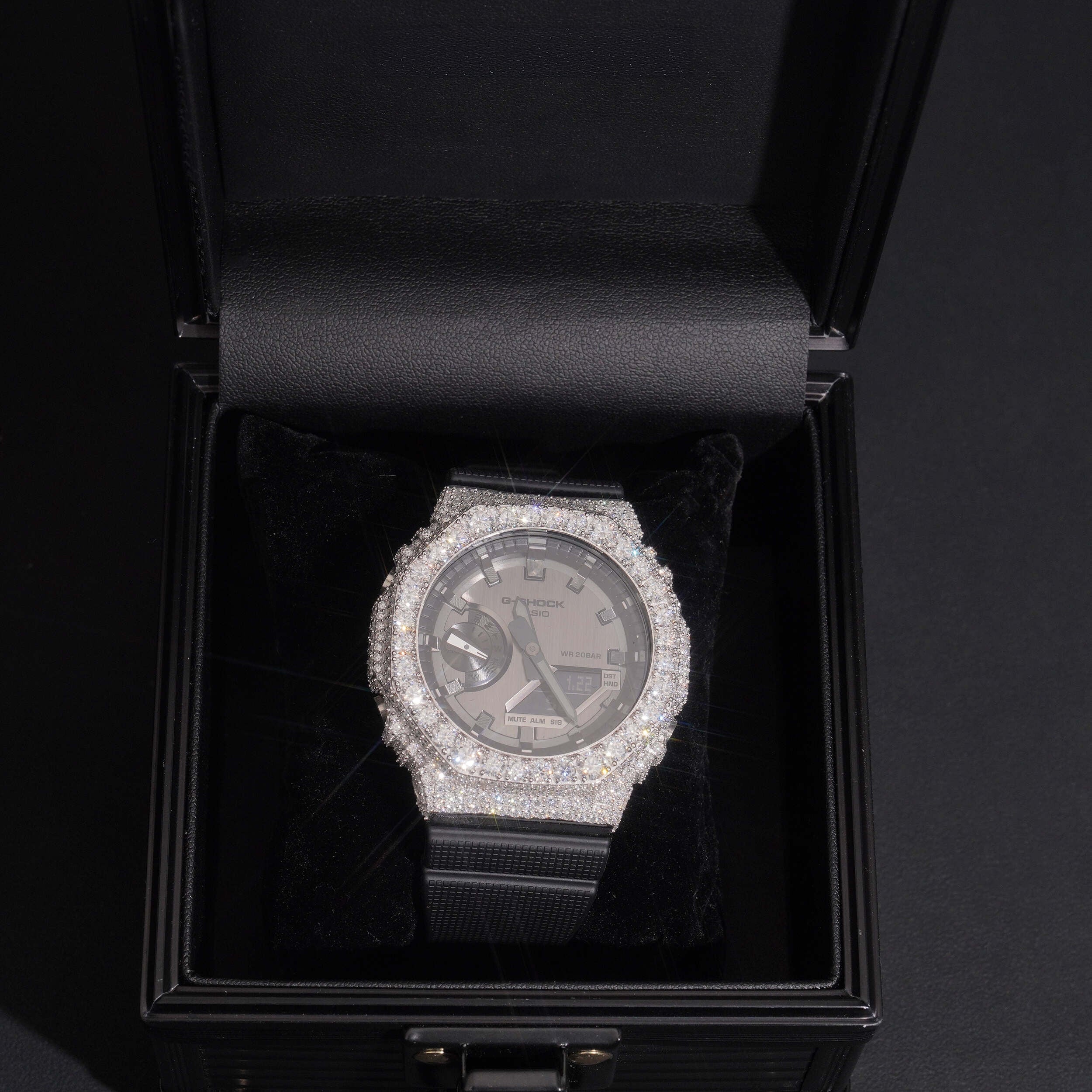 Iced Out Moissanite Diamond G Shock Watch GA2100