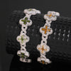 Iced Out 15MM Color Moissanite Clover Men Bracelet