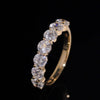 10k Solid Yellow Gold Lab Diamond Eternity Ring Band