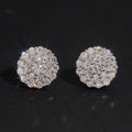 925 Silver VVS Lab Grown Diamond Men Stud Earrings