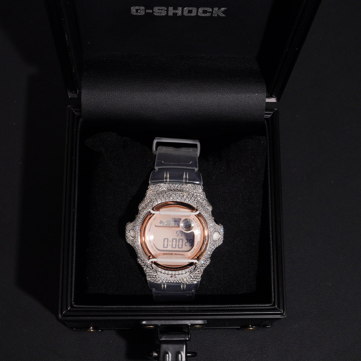 925 Sterling Silver VVS Lab Grown Diamond Baby G Watch