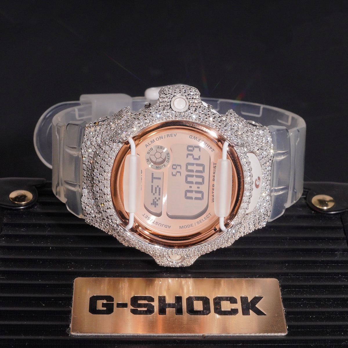 925 Sterling Silver VVS Lab Grown Diamond Baby G Watch