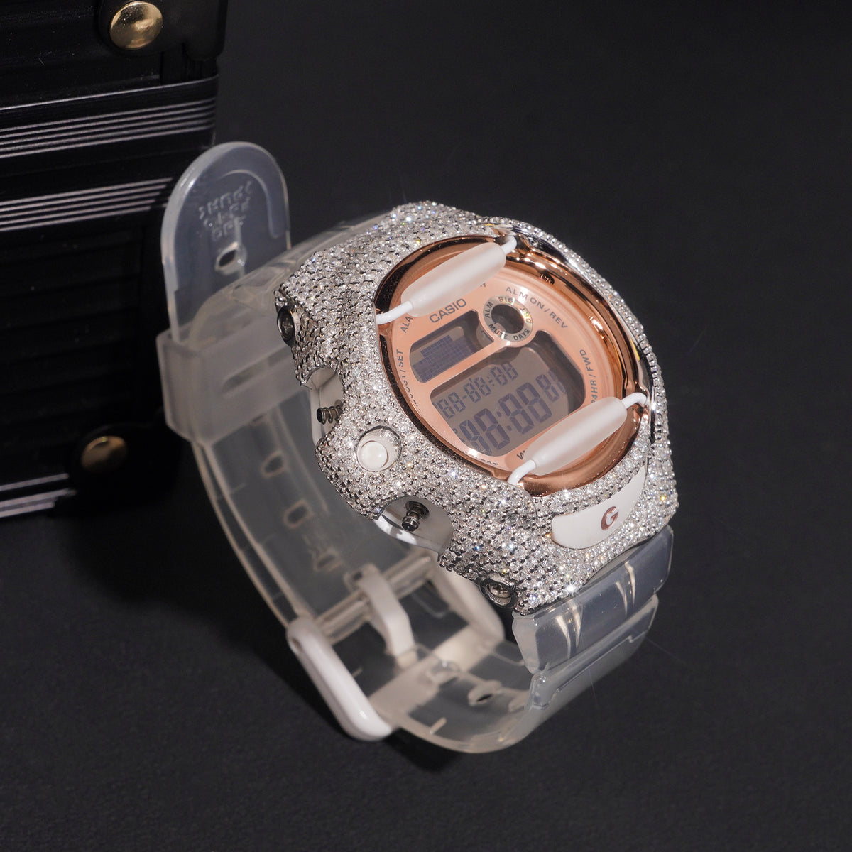 925 Sterling Silver VVS Lab Grown Diamond Baby G Watch