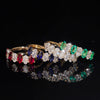 10K Yellow Gold Oval Cut Lab Grown Diamond Mix Lab Gemstone Ring Band