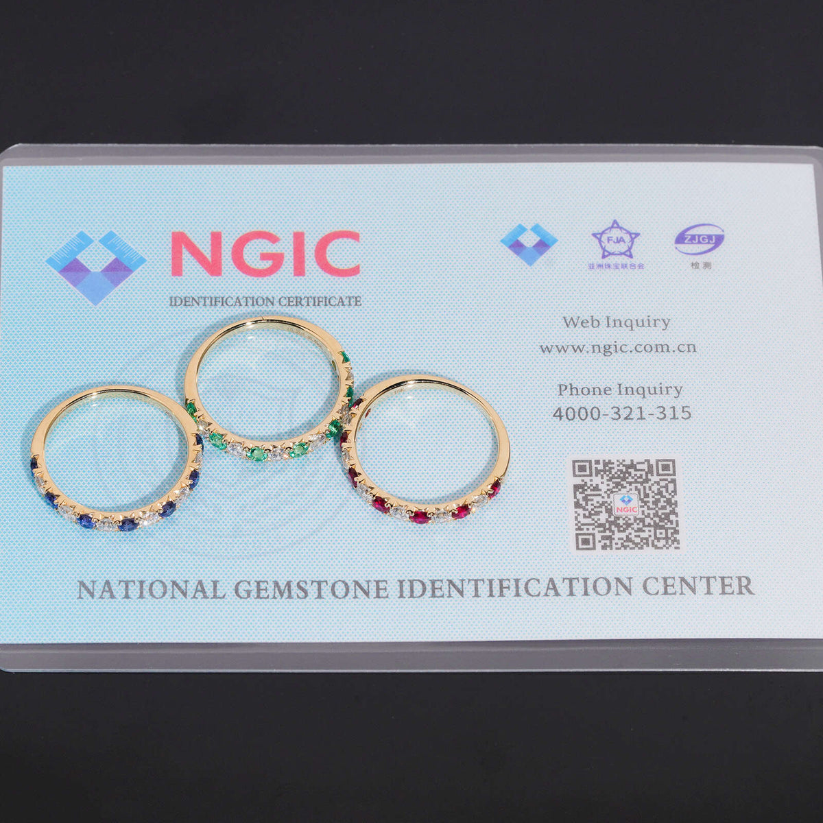 10K Yellow Gold Lab Diamond Mix Lab Gemstone Ring Band For Women