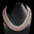 15mm Iced Out Moissanite Miami Cuban Link Chain 10K Gold