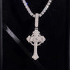 Classic Daily Wear Cross Pendant Charm VVS Moissanite