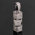 Moissanite Diamond Silver 925 Fully Iced 3D Custom Made Letter Name Pendant