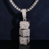 Moissanite Diamond Silver 925 Fully Iced 3D Custom Made Letter Name Pendant