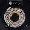 VVS Moissanite Diamond Cuban Chain Brass 8MM