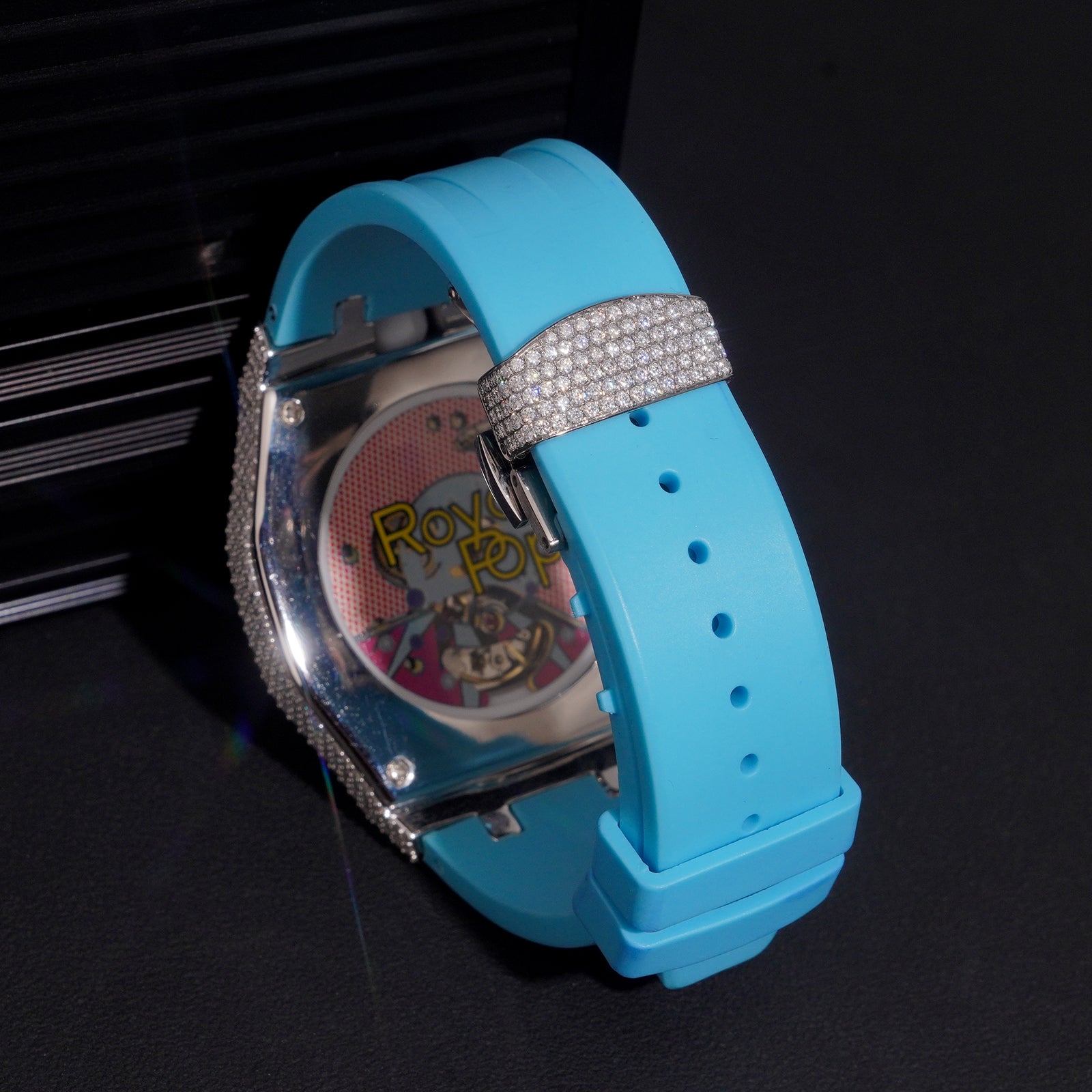 Moissanite Diamond Case Strap For Royal Pop Watch