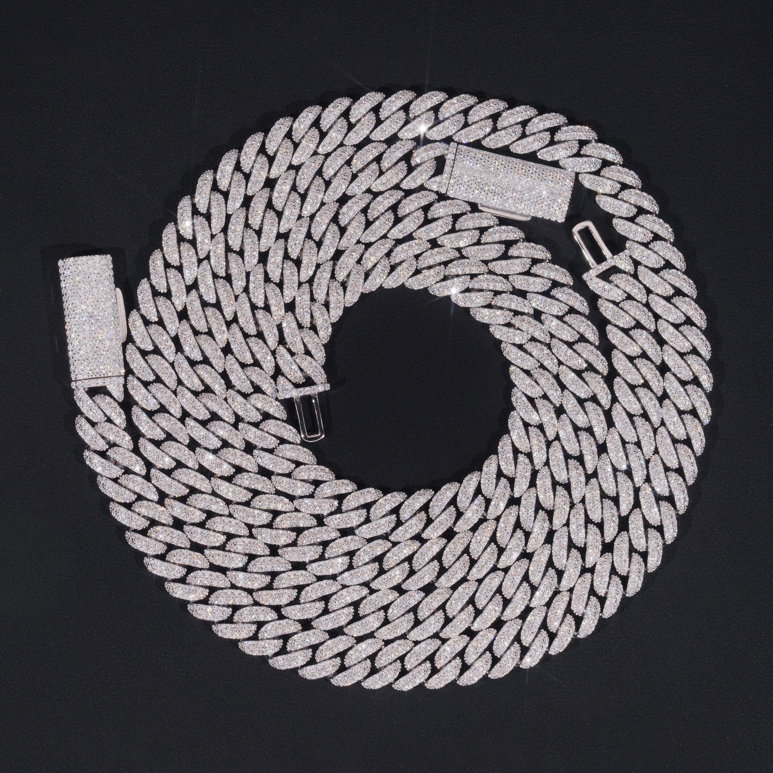 Miami Cuban Link 10MM Lab Grown Diamond 925 Silver