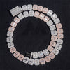 Iced Out 13MM VVS Moissanite Diamond Baguette Tennis Chain in Rose Gold and White Gold, hip hop jewelry3