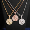 Iced Out Moissanite Hip Hop Circle Style Praying Hands Pendant